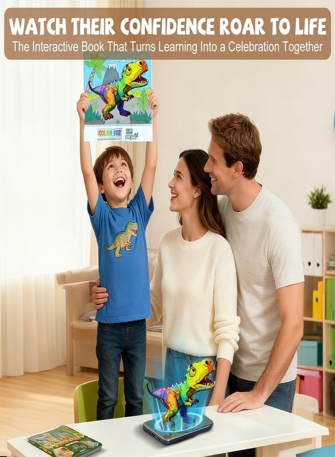 Sinpedex 3D Dinosaur Puzzle Toy for Kids | AR App, Interactive Coloring & Walking Dinosaurs | STEM Educational Toy, Gift for Christmas or Birthday Ages 3-6 - Image 2